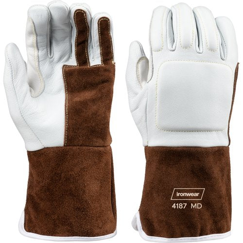 GOAT, COW, COW SPLIT LEATHER, TIG WELDING GLOVE, KEVLAR THREAD, WING THUMB, EVA FOAM PADDING