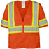 SAFETY VEST ORANGE CLASS 3 ANSI XL