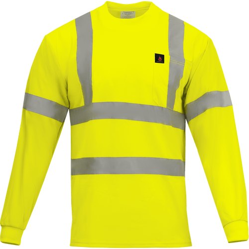SHIRT LIME FR LONG SLEEVE CLASS 3 ANSI 3XL