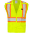 VEST LIME FR RADIO CLIP CLASS 2 ANSI 4XL