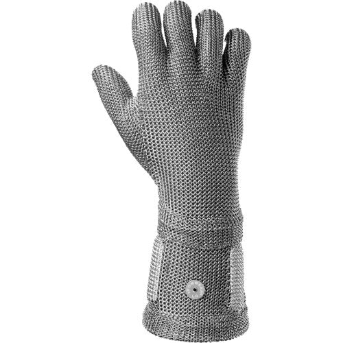 STEEL MESH GLOVE SPRING CLOSURE 3 INCH CUFF LG