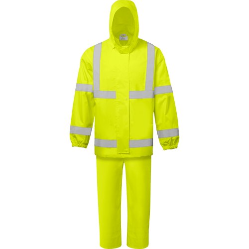 JACKET WITH DETACHED HOOD BIB LIME SM
