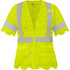 100% POLYESTER, LACE SAFETY VEST WITH SHORT SLEEVES, RADIO CLIP, REFLECTIVE TAPE, 2 POCKETS