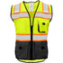 SAFETY VEST LIME WITH BLACK LOWER FRONT CLASS 2 ANSI RADIO CLIP MD