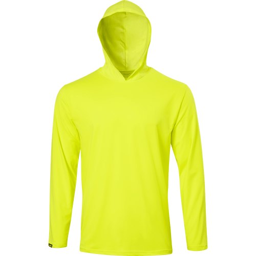 MENS LIME LONG SLEEVE HOODED SM