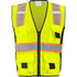 SAFETY VEST LIME CLASS 2 ANSI RADIO CLIP SM