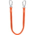TOOL LANYARD,ORANGE, ALUMINUM,CARABINER ON BOTH ENDS, SWIVEL ON BOTH ENDS
