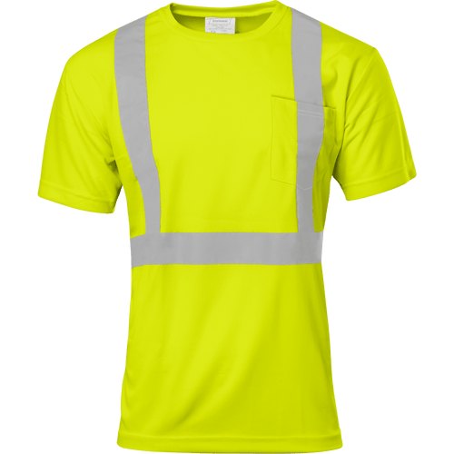 SAFETY SHIRT LIME CLASS 2 ANSI 3XL