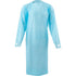 GOWN, PE, DISPOSABLE, BLUE, 44" X 50", THUMB-LOOP WRIST