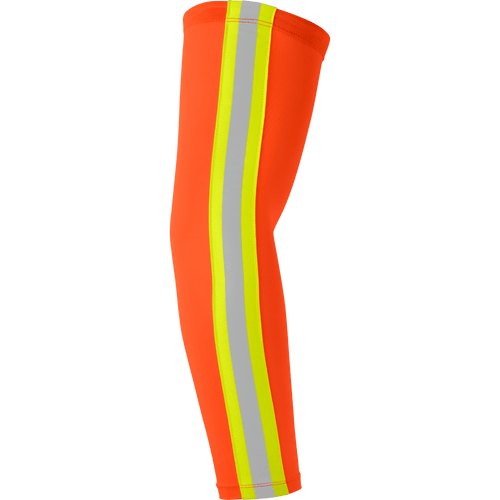 SHORT COMPRESSION SLEEVE, ORANGE, TAPE, GEL ELASTIC UPPER END