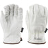COW GRAIN LEATHER, DRIVER GLOVE, CUT A8, THINSULATE LINING, WHITE