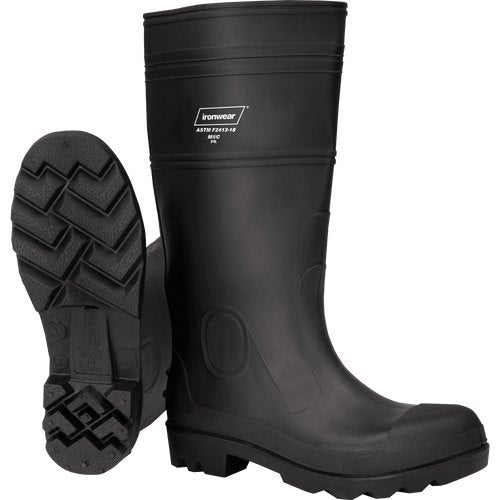 PVC BOOT STEEL TOE AND STEEL PLATE SZ11