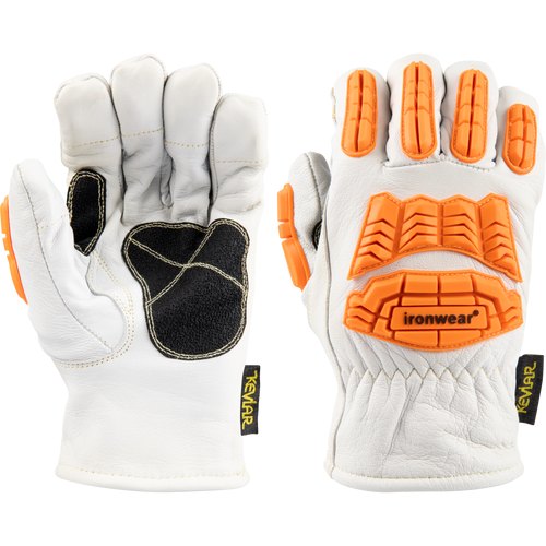 GOAT LEATHER DRIVER GLOVE A5 TPR FINGERTIP MD