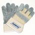 GLOVE, COWSPLIT, GREY, LOGO
