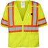 VEST LIME FR RADIO CLIP CLASS 3 ANSI 4XL