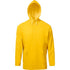 YELLOW, 32", RAINWEAR JACKET, ATTACHED HOOD, ZIPPER FRONT, .35MM PVC OVER POLYESTER