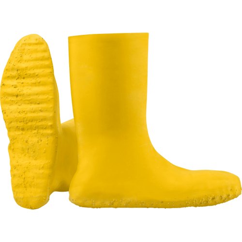 12 INCH HAZ MAT BOOT HI VIZ YELLOW FIT OVER SHOE LG