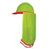 HAT LIME WITH ORANGE AND SILVER TAPE