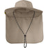BOONEY HAT,KHAKI, NECK PROTECTOR, REFLECTIVE TAPE