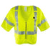 VEST LIME FR RADIO CLIP CLASS 3 ANSI LG