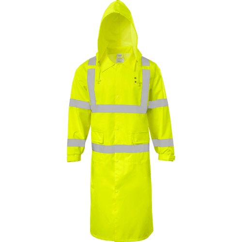 LONG COAT TUCK HOOD LIME SM
