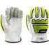 WHITE, COW GRAIN, DRIVER GLOVE, A8 CUT LINER, TPR IMPACT PROTECTION