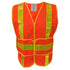 SAFETY VEST ORANGE WITH TAPE CHEVRON 2XL-4XL