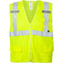 MODACRYLIC VEST LIME FR RADIO CLIP CLASS 2 ANSI 3XL
