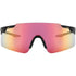 SOLANA SAFETY GLASS BLACK FRAME RED MIRROR LENS
