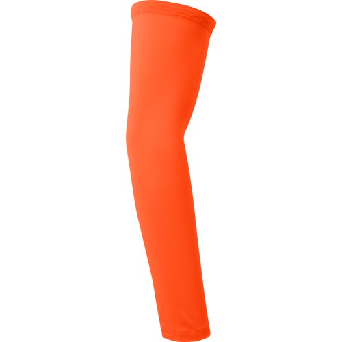 ORANGE, LONG COMPRESSION SLEEVE, ELASTEX, THUMBHOLE, ELASTIC GEL UPPER END