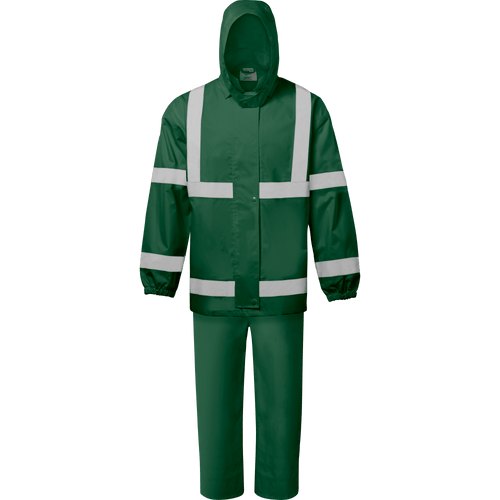 JACKET W/ DETACHED HOOD, BIB, GREEN