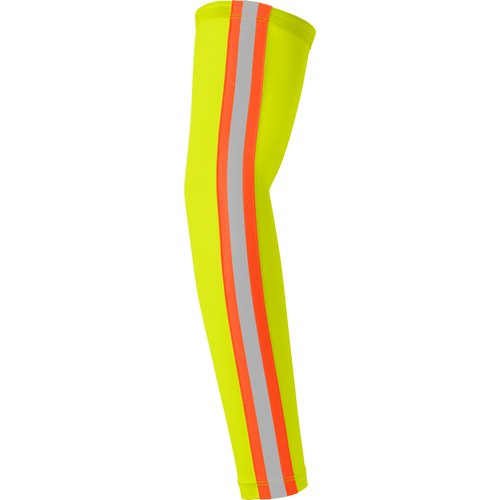 LONG COMPRESSION SLEEVE, LIME, TAPE, THUMBHOLE, GEL ELASTIC UPPER END