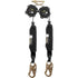 SRL, 6 FT, NON SWIVEL, STEEL SNAP HOOK, DUAL