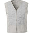 GREY EVAPORATIVE COOLING VEST ZIP FRONT CLOSURE 4XL