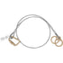 CARABINER SLING ANCHOR, 8 FEET, 2 D-RINGS ON ONE END AND A CARABINER ON THE OTHER END