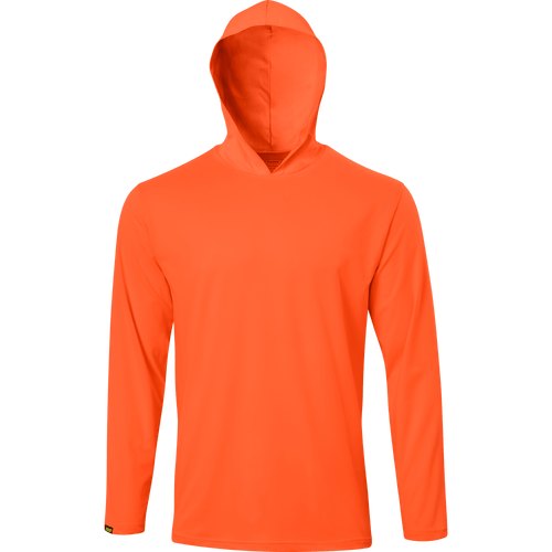 MENS ORANGE LONG SLEEVE HOODED 5XL