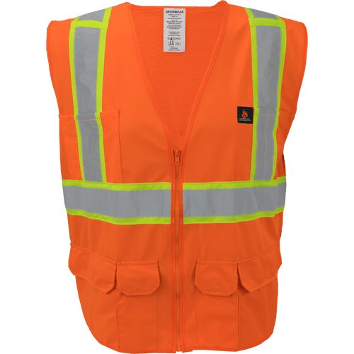 SURVEYOR VEST OR FR RADIO CLIP CLASS 2 ANSI SM