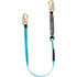 LANYARD, BLUE, SINGLE LEG, 12', ONE FORGED STEEL SNAP HOOK