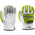 WHITE, GOAT GRAIN LEATHER, DRIVER GLOVE, CUT A7, TPR