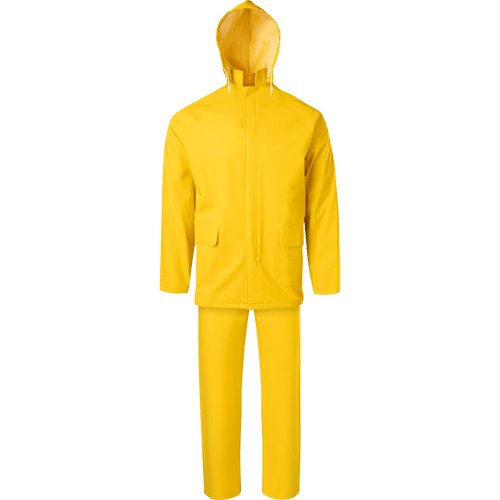 JACKET WITH DET HOOD BIB NO FLY YELLOW SM