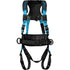 FULL BODY HARNESS, 3 D-RINGS, 6 ADJUSTMENTS ON CHEST, SHOULDER, LEGS STRAPS