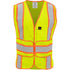 MESH VEST LIME CHEVRON FR CLASS 2 ANSI 2XL-4XL