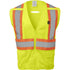 LIME SAFETY VEST FR CLASS 2 D-RING OPENING MD