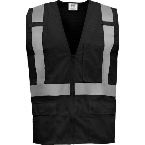 SAFETY VEST BLACK 4XL