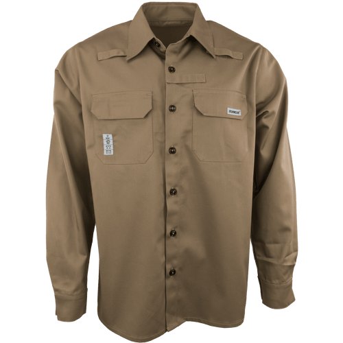 SHIRT 7 OZ KHAKI UL NFPA 2112 6XL