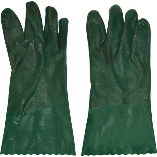 GLOVE, 12 INCH PVC, GREEN