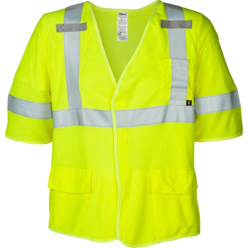MODACRYLIC VEST LIME FR CLASS 3 ANSI 3XL