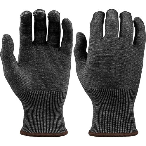 BLACK, A7, 18G, KNIT STRONG FIBER GLOVE, NO STEEL YARN