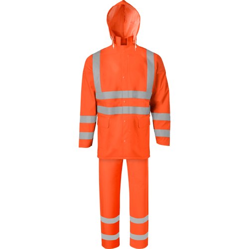 JKT WITH DET HOOD BIB ORANGE SM