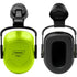HELMET EARMUFF ATTACHMENT, BLACK AND LIME, FITS 3968, 3969 HELMET